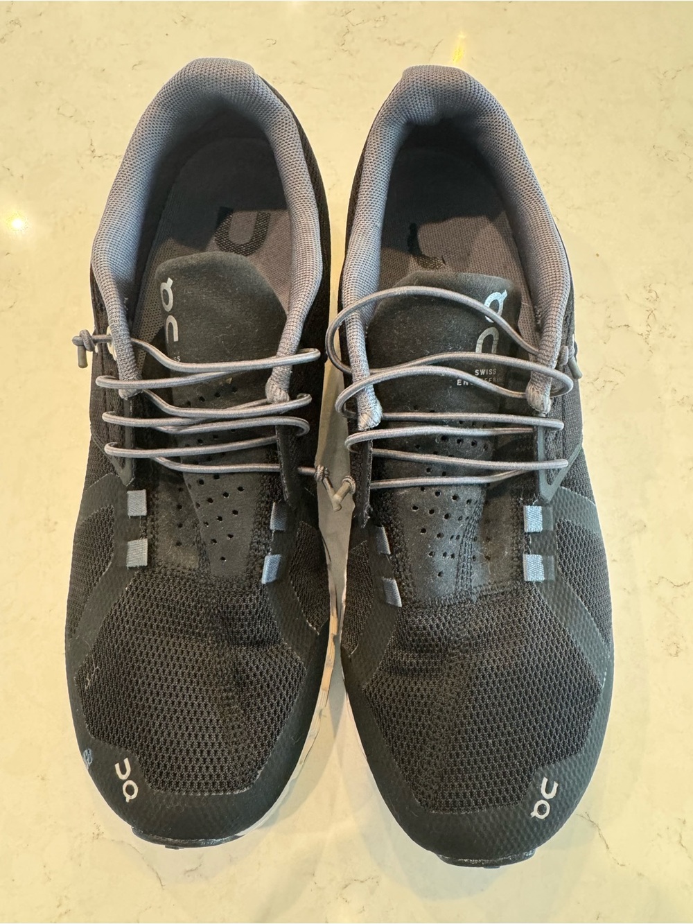 On Running Black and Gray Women's Athletic Running Shoes
